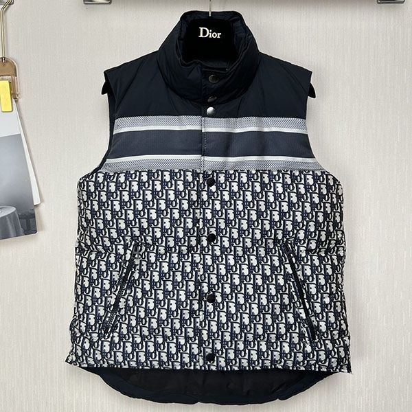Free shipping Dior * Oblique reversible puffer vest dey98043