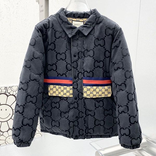 Gucci Jumbo GG Canvas Down Jacket Replica guc43329