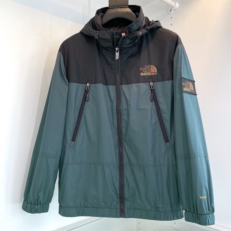 21AW New Gucci x North Face Logo Zip-up Jacket Copy Nok48581