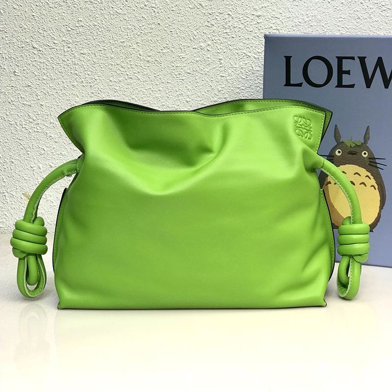 No.1 Popularity [Loewe Fake] Flamenco Clutch Mini Napa Calf 2 Sizes lox49364