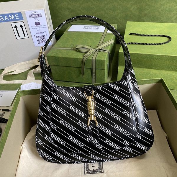 Sale New Arrivals Gucci Balenciaga [Jackie 1961 Replica] The Hacker Project Medium Bag 636712UO40G1089