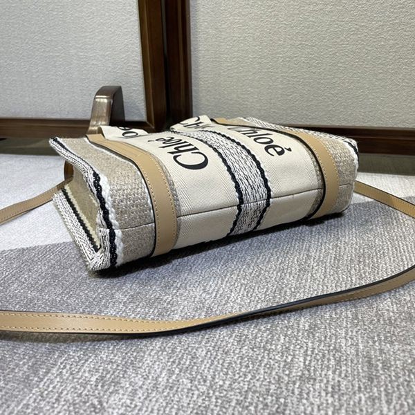 Chloe Woody Nano Tote Nano Canvas Tote Bag Fake CHG85084