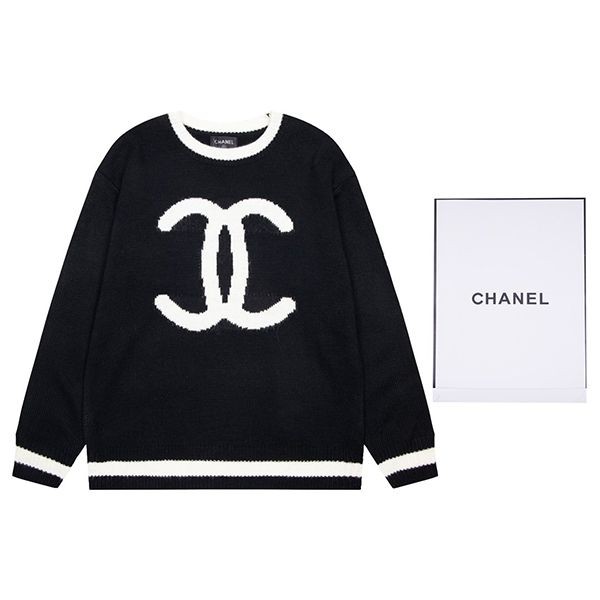 New Spring Chanel CC Striped Pullover Sweater, Fake Cotton shb52977