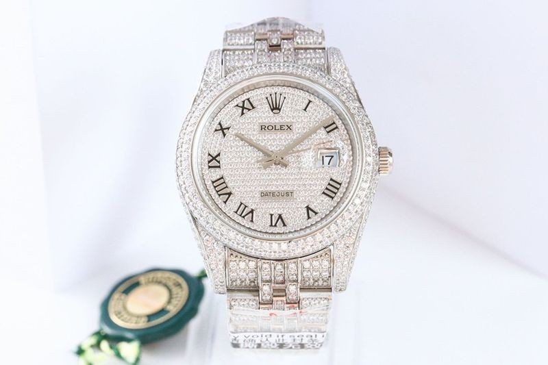 [Not available in Japan] Rolex Replica Watch Datejust 41MM Enamel Diamond Bezel 18K rov79679