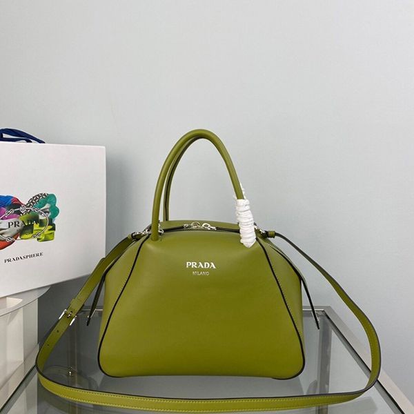 ★Japan!! Popular! Prada Small Brushed Leather Handbag Replica 1BA366ZO6F0002 ★Japan!! Popular! Prada Small Brushed Leather Handbag Replica 1BA366ZO6F0002