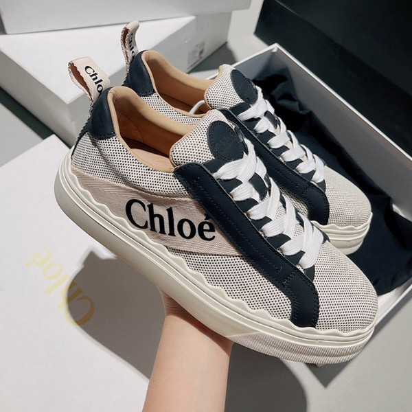 Very popular!! New color Chloe "Lauren" sneakers fake chr86657