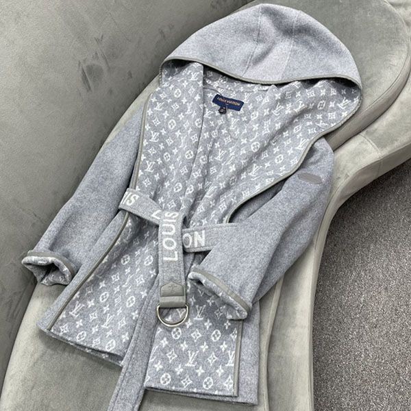 Rare color Louis Vuitton Monogram Long Coat Replica vui42073