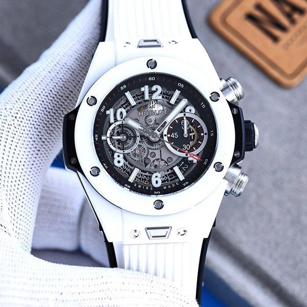 ☆Super popular☆Hublot Big Bang Replica Unico White Ceramic huo43054