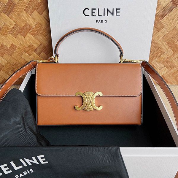Celine Box Triomphe Replica Tan 199993BFN04LU