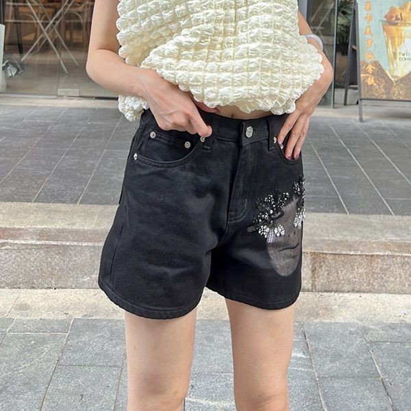 Eye-catching color Chanel stretch denim pants CC logo copy shj98472