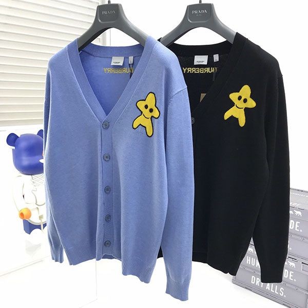 Very popular! Burberry Monogram Wool Cashmere Cardigan Bax60724