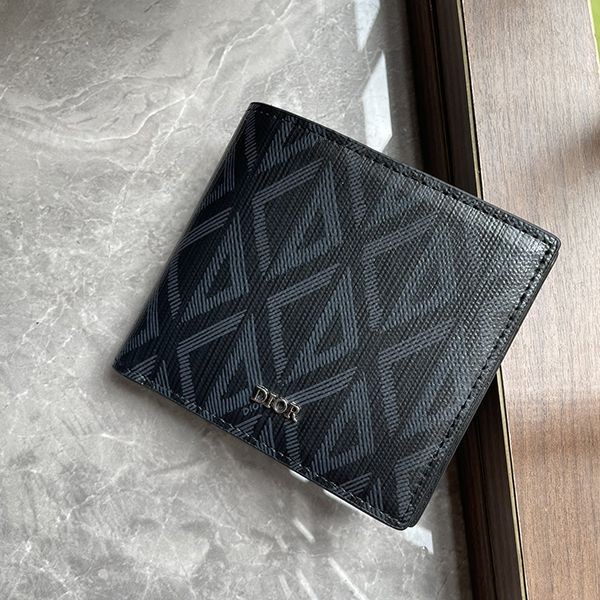 Rare color Dior replica CD diamond wallet with money clip dek15566