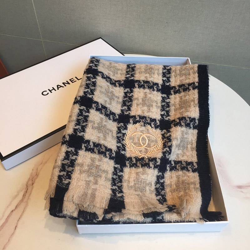 21-22AW Chanel ★ Soft and smooth fringe cashmere stole shz11332 21-22AW Chanel ★ Soft and smooth fringe cashmere stole shz11332