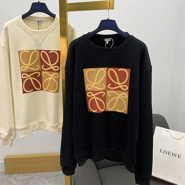 loewe distressed anagram sweatshirt replica loz45429