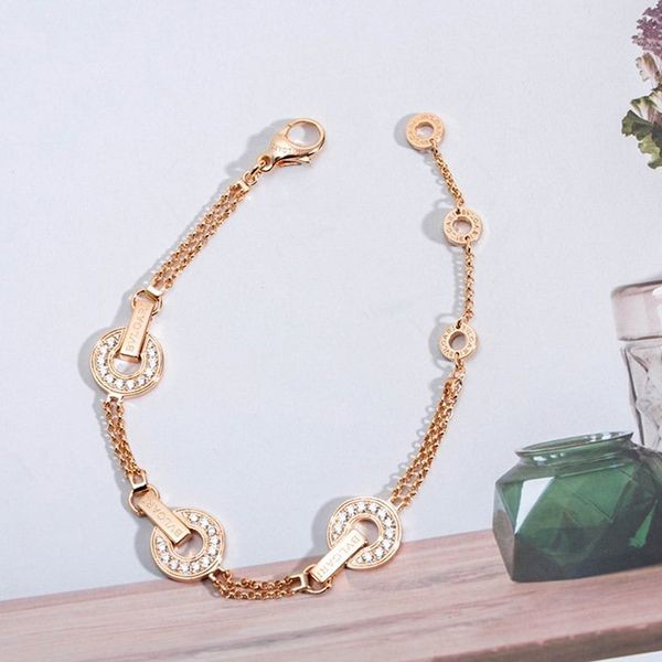 Classic Bulgari Bulgari Bulgari Bracelet Pink Gold Diamond Buy44711