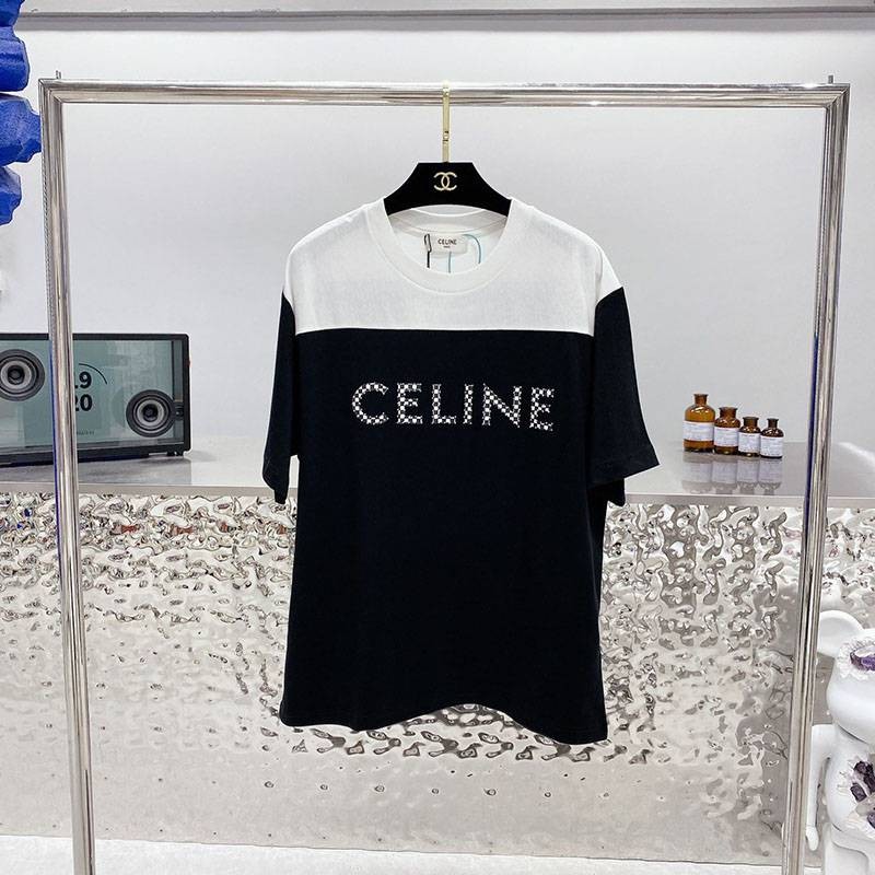 Love at first sight? Celine loose T-shirt replica cotton Cef20479 Love at first sight? Celine loose T-shirt replica cotton Cef20479