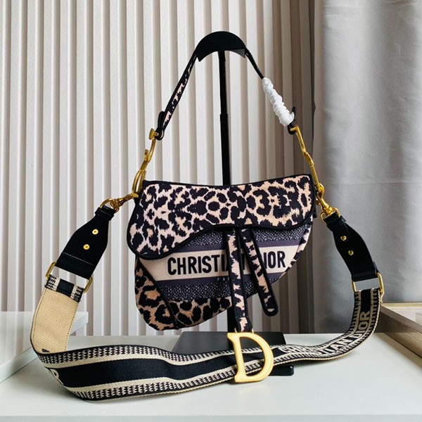 21AW New PRE-FALL Dior Leopard Saddle Bag Copy M0446CRHM_M918