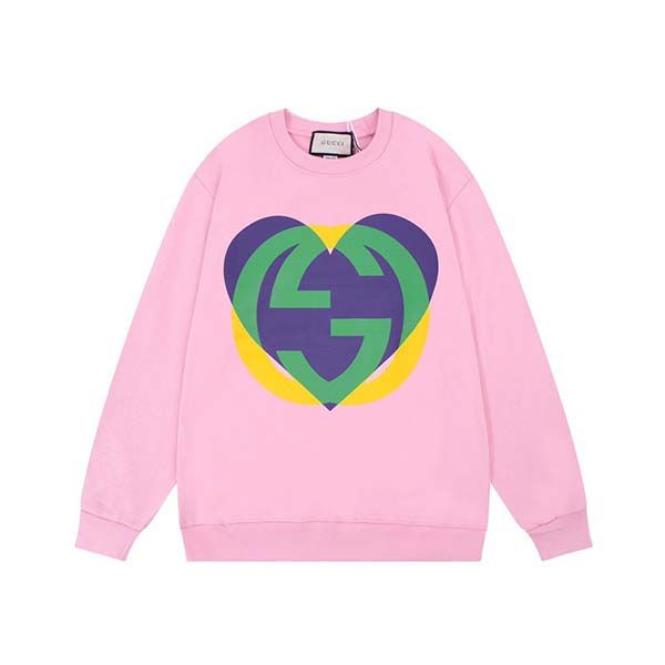 No. 1 in cumulative sales! Gucci GG Cross Heart Print Sweatshirt Replica guo52738 No. 1 in cumulative sales! Gucci GG Cross Heart Print Sweatshirt Replica guo52738