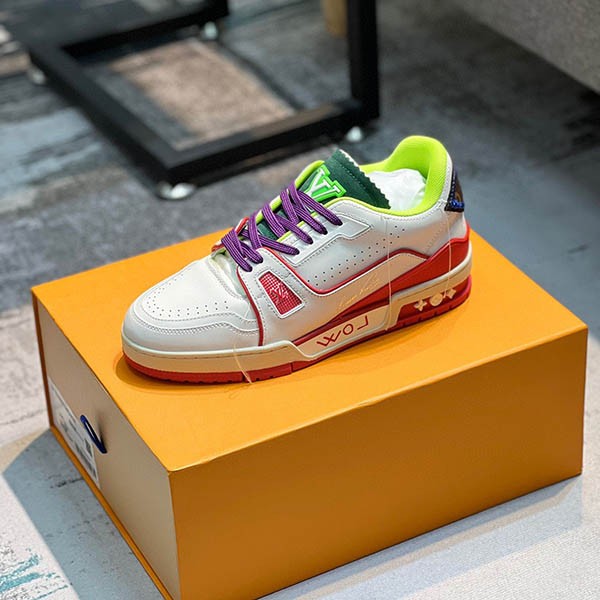 ★Popular in Japan! Louis Vuitton LV Trainer Line Sneakers Fake vuf53306