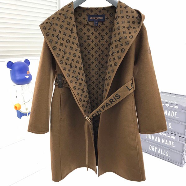 ★Japan!! Popular! Louis Vuitton Monogram Long Coat Replica vuf86711