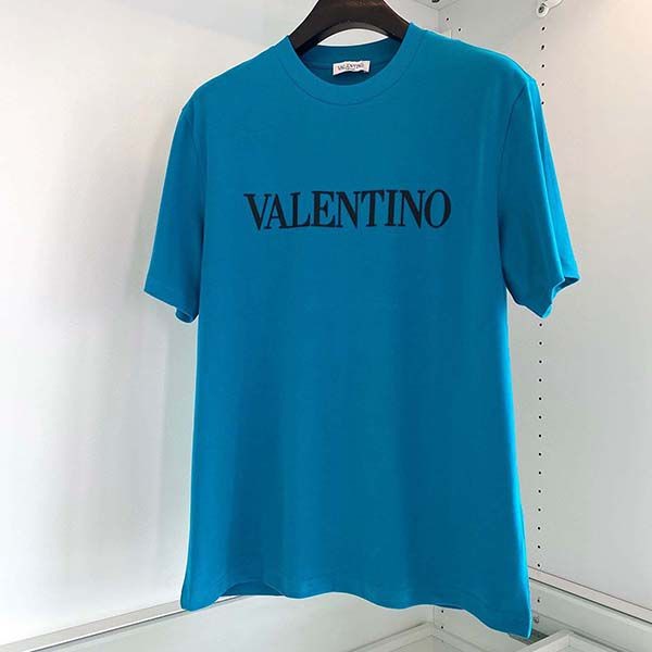 Eye-catching color Valentino embroidered jersey T-shirt replica Vug30344 Eye-catching color Valentino embroidered jersey T-shirt replica Vug30344