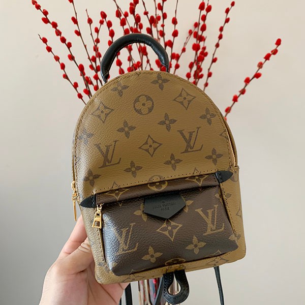 Domestic Louis Vuitton Backpack Replica MINI Palm Springs Monogram M44872
