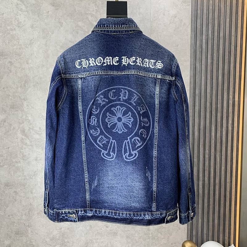 Highly popular! SALE! Chrome Hearts CH denim jacket replica N grade Kuu49283