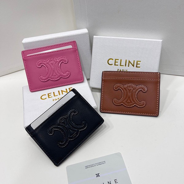 No.1 popular Celine card holder replica / calfskin 3 colors 10B703EMJ04LU