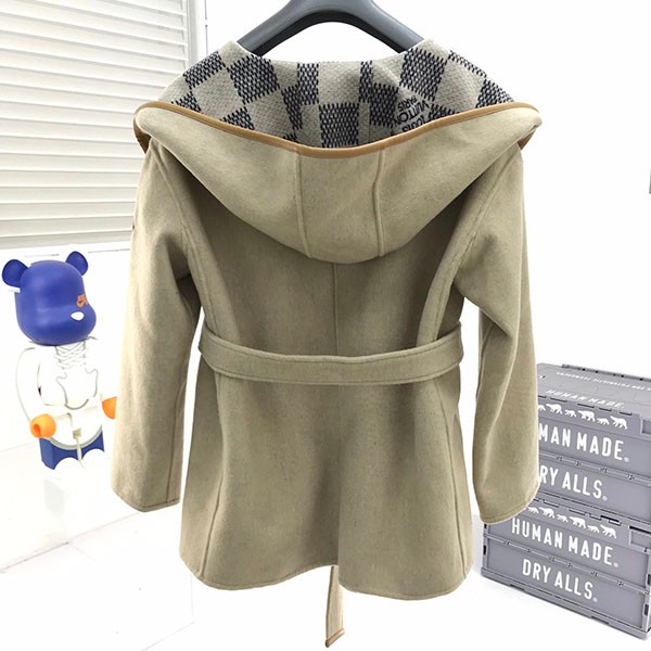 Very popular all over the world? Louis Vuitton Damier Azur Coat Wool Fake Cashmere White 1A9SJ6