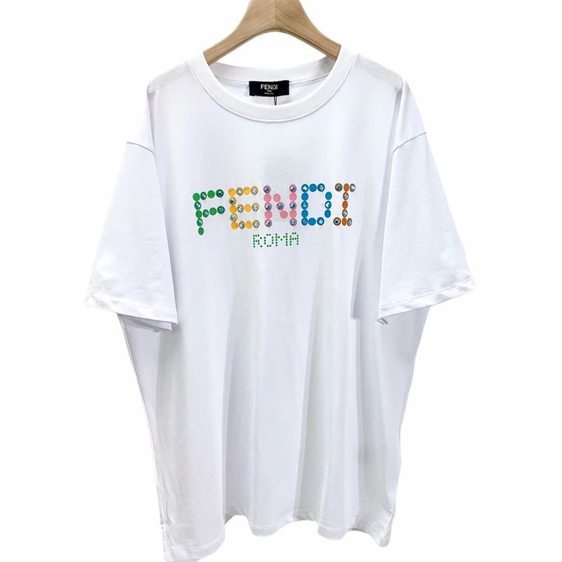 Fendi Crew Neck Logo Jersey Copy T-Shirt feq79089 Fendi Crew Neck Logo Jersey Copy T-Shirt feq79089