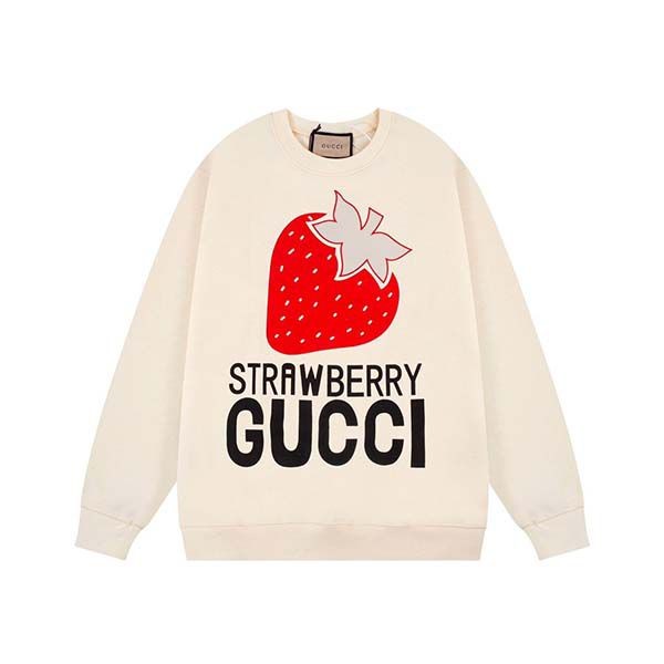 Cumulative sales total No. 1! Gucci Strawberry Cotton Hoodie Sweatshirt gut82977 Cumulative sales total No. 1! Gucci Strawberry Cotton Hoodie Sweatshirt gut82977