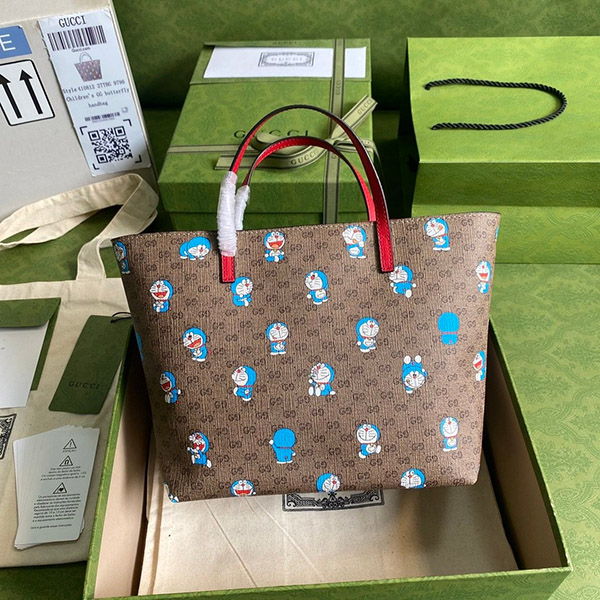Free shipping! Super rare [Gucci] Doraemon x Gucci tote bag gup34879