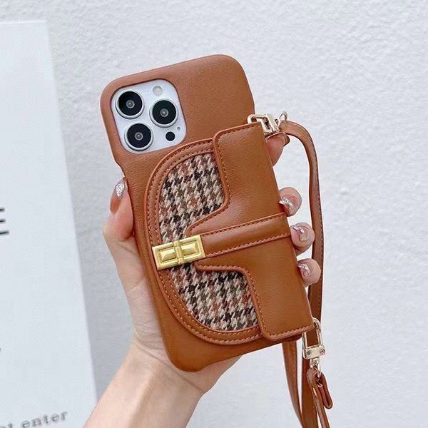 Free shipping Celine iPhone case with hand strap replica Cet95573