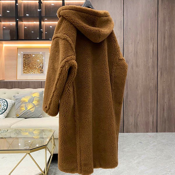 World-famous? Max Mara replica TEDDY Teddy Bear Icon Coat camel mar62051