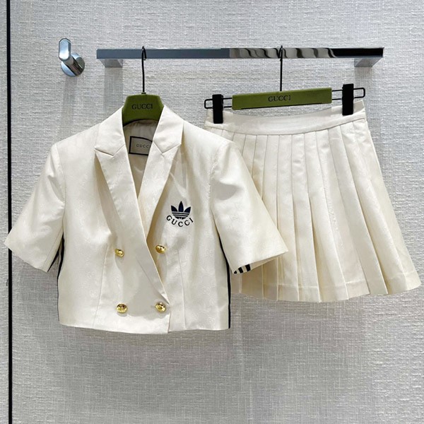 Love at first sight? [Collaboration★] Adidas x Gucci fake top and bottom set gus49554