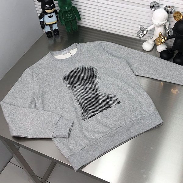 Rare Dior Embroidered Cotton Crew Neck Fake Sweatshirt dez75825