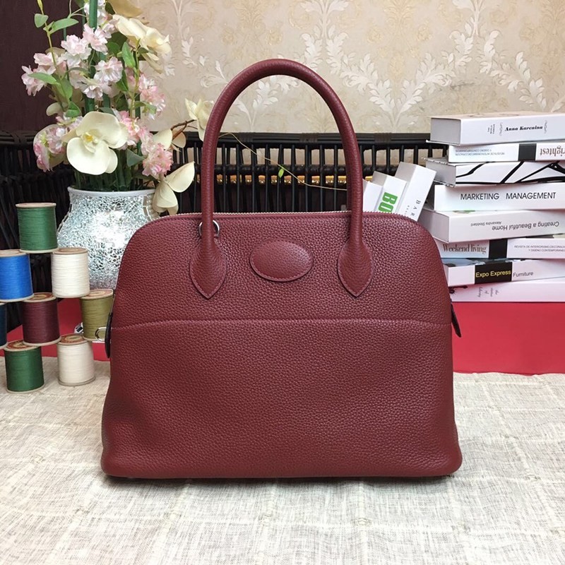 Classic Hermes Bolide 31 Replica Etoupe Silver Hardware ero80369