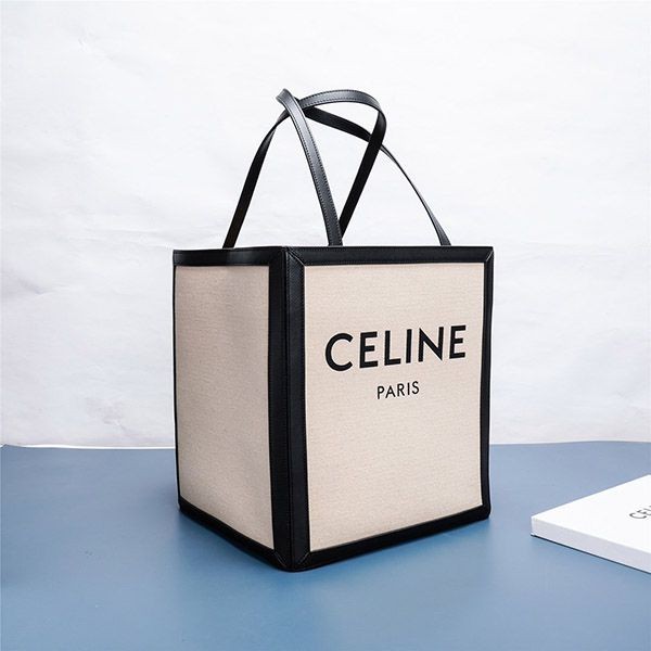 ★Popular in Japan! Celine Cabas Replica Large Square Canvas Tote Bag 197532DPD