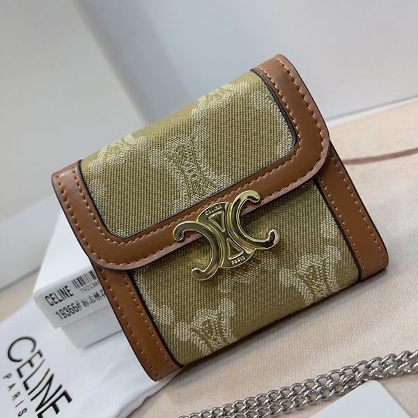 New sale Celine replica lambskin flap wallet mini wallet Cef26855