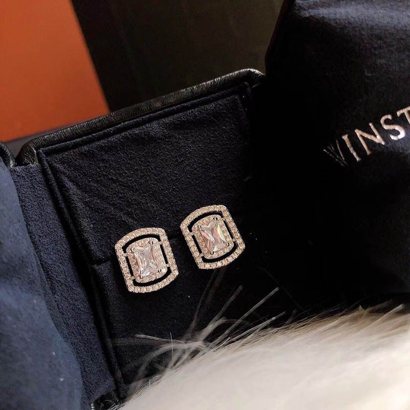 Popularity rising Harry Winston replica diamond earrings ino51493