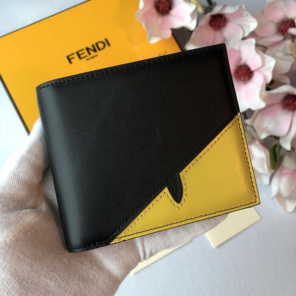 Fendi Bi-fold Wallet Replica Corner Bugs 7M0274