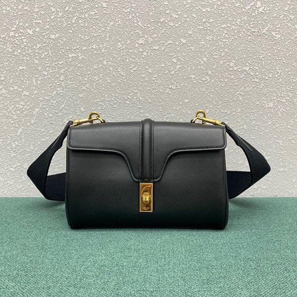 Celine Replica Teen Soft 16 Smooth Calfskin Black 196853CR438NO Celine Replica Teen Soft 16 Smooth Calfskin Black 196853CR438NO