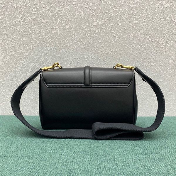 Celine Replica Teen Soft 16 Smooth Calfskin Black 196853CR438NO