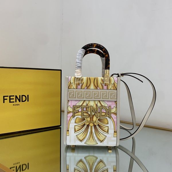 [Fendi x Versace Replica] Fendace Sunshine Mini Shopper Bag FD8051