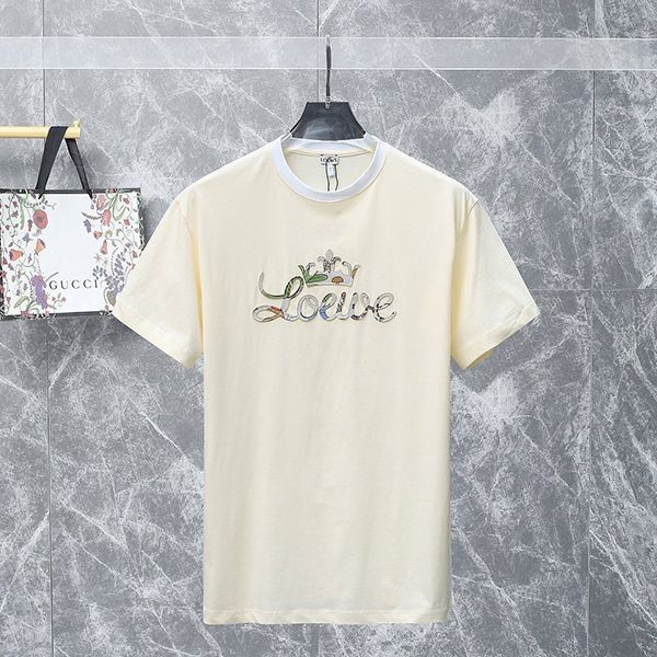 21-22AW☆Tax included☆Loewe★Anagram bicolor cotton T-shirt copy★H928Y22X03 21-22AW☆Tax included☆Loewe★Anagram bicolor cotton T-shirt copy★H928Y22X03