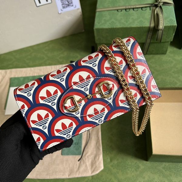 Very popular: Adidas x Gucci replica Horsebit 1955 shoulder bag guk21075 Very popular: Adidas x Gucci replica Horsebit 1955 shoulder bag guk21075