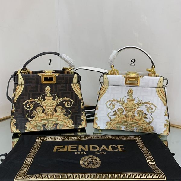 ☆Super popular☆Fendi x Versace replica Peekaboo handbag in 2 colors fen37220