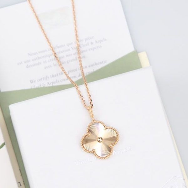 Van Cleef & Arpels Necklace Replica Vintage Alhambra Yellow G vaa59163