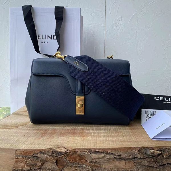 Celine Replica Teen Soft 16 Smooth Calfskin Navy Blue 196853CR407OC Celine Replica Teen Soft 16 Smooth Calfskin Navy Blue 196853CR407OC