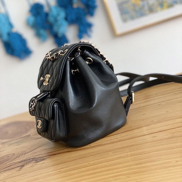Sold out Chanel backpack replica black sha33645